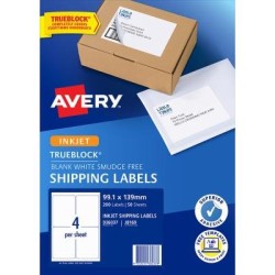 Avery Label J8169-50 Inkjet FSC Mix Credit 50 Sheets