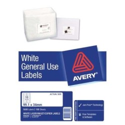 Avery Label L7162 General Use A4 16/Sheet FSC Mix Credit 100 Sheets