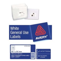 Avery Label L7163 General Use A4 14/Sheet FSC Mix Credit 100 Sheets