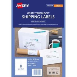 Avery Label J8165-25 Inkjet FSC Mix Credit 25 Sheets