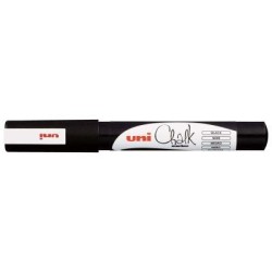 Uni Chalk Marker 0.9-1.3mm Bullet Tip Black PWE-3MS