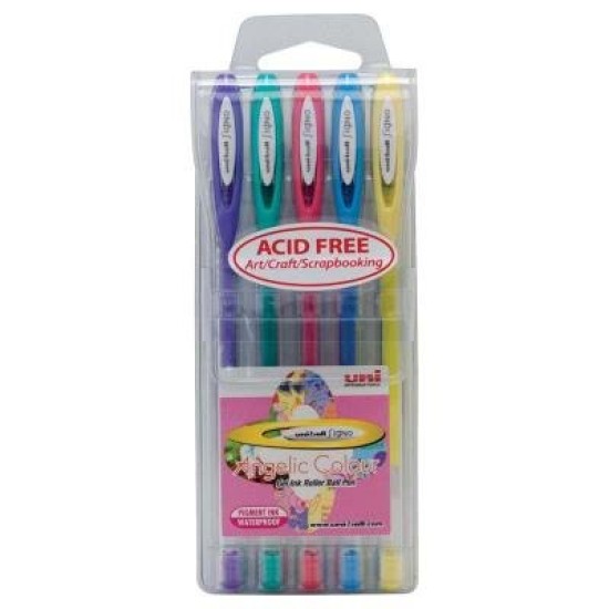 Uni-ball Signo Angelic 0.7mm Capped Pack 5 Asstd UM-120