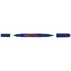 Uni Prockey Marker Dual Tip 0.4/0.9mm Blue PM-120