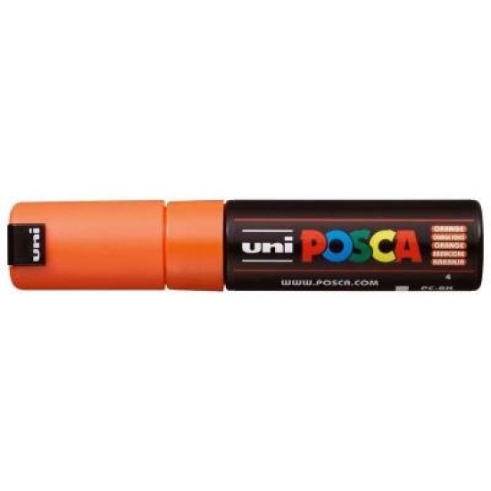 Uni Posca Marker 8.0mm Bold Chisel 8 Pack Asstd PC-8K
