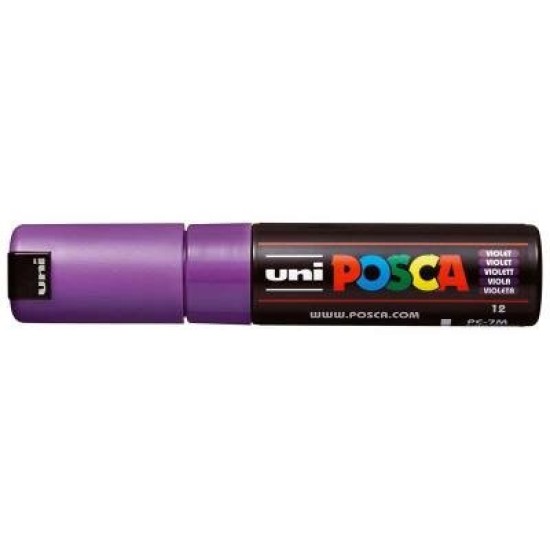 Uni Posca Marker 4.5-5.5mm Bold Bullet White PC-7M