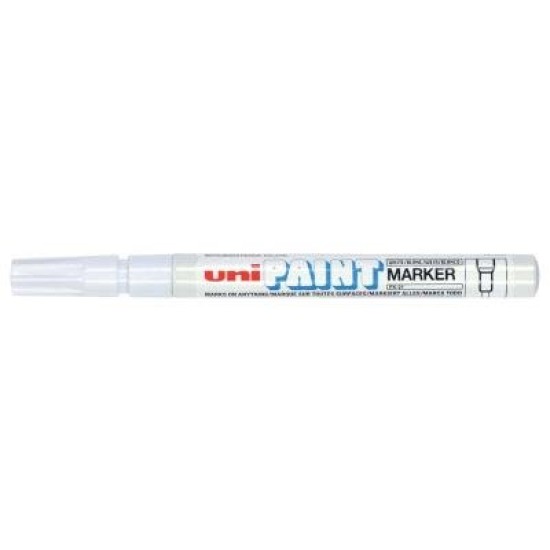 Uni Paint Marker 1.2mm Bullet Tip White PX-21
