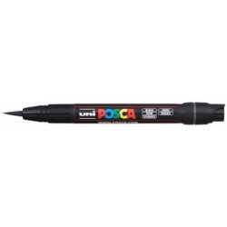 Uni Posca Marker 0.1-10.0mm Brush Tip Black PCF-350 Uni Posca Marker 0.1-10.0mm Brush Tip Black PCF-350