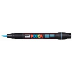 Uni Posca Marker 0.1-10.0mm Brush Tip Light Blue PCF-350 Uni Posca Marker 0.1-10.0mm Brush Tip Light Blue PCF-350