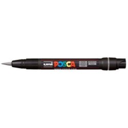 Uni Posca Marker 0.1-10.0mm Brush Tip Silver PCF-350 Uni Posca Marker 0.1-10.0mm Brush Tip Silver PCF-350