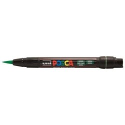 Uni Posca Marker 0.1-10.0mm Brush Tip Green PCF-350 Uni Posca Marker 0.1-10.0mm Brush Tip Green PCF-350