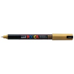 Uni Posca Marker 0.7mm Ultra-Fine Pin Tip Gold PC-1MR Uni Posca Marker 0.7mm Ultra-Fine Pin Tip Gold PC-1MR