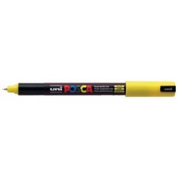 Uni Posca Marker 0.7mm Ultra-Fine Pin Tip Yellow PC-1MR Uni Posca Marker 0.7mm Ultra-Fine Pin Tip Yellow PC-1MR