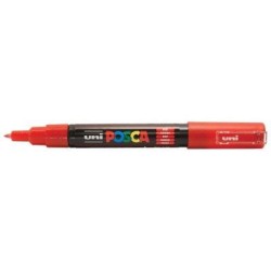 Uni Posca Marker 0.7mm Ultra-Fine Round Tip Red PC-1M Uni Posca Marker 0.7mm Ultra-Fine Round Tip Red PC-1M