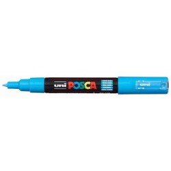 Uni Posca Marker 0.7mm Ultra-Fine Round Tip Light Blue PC-1M Uni Posca Marker 0.7mm Ultra-Fine Round Tip Light Blue PC-1M