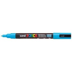 Uni Posca Marker 0.9-1.3mm Fine Light Blue PC-3M Uni Posca Marker 0.9-1.3mm Fine Light Blue PC-3M
