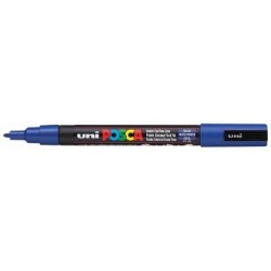 Uni Posca Marker 0.9-1.3mm Fine Blue PC-3M Uni Posca Marker 0.9-1.3mm Fine Blue PC-3M