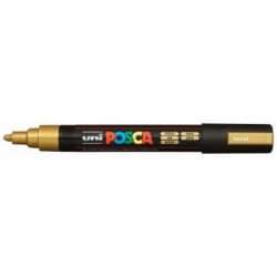 Uni Posca Marker 1.8-2.5mm Med Bullet Gold PC-5M Uni Posca Marker 1.8-2.5mm Med Bullet Gold PC-5M