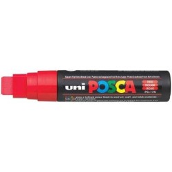 Uni Posca Marker 15.0mm Extra-Broad Chisel Red PC-17K