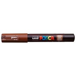 Uni Posca Marker 0.7mm Ultra-Fine Round Tip Brown PC-1M Uni Posca Marker 0.7mm Ultra-Fine Round Tip Brown PC-1M
