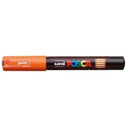 Uni Posca Marker 0.7mm Ultra-Fine Round Tip Orange PC-1M Uni Posca Marker 0.7mm Ultra-Fine Round Tip Orange PC-1M