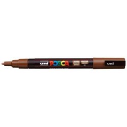 Uni Posca Marker 0.9-1.3mm Fine Brown PC-3M Uni Posca Marker 0.9-1.3mm Fine Brown PC-3M