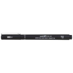 Uni Pin Fineline Permanent 0.1mm Black 01-200 Uni Pin Fineline Permanent 0.1mm Black 01-200