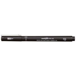 Uni Pin Fineline Permanent 0.6mm Black 06-200 Uni Pin Fineline Permanent 0.6mm Black 06-200