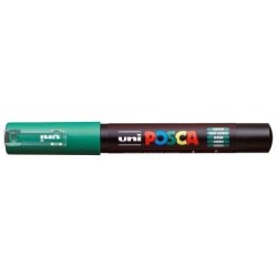 Uni Posca Marker 0.7mm Ultra-Fine Round Tip Green PC-1M Uni Posca Marker 0.7mm Ultra-Fine Round Tip Green PC-1M