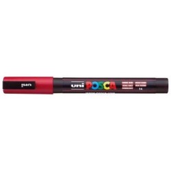 Uni Posca Marker 0.9-1.3mm Fine Dark Red PC-3M Uni Posca Marker 0.9-1.3mm Fine Dark Red PC-3M
