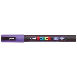 Uni Posca Marker 0.9-1.3mm Fine Glitter Violet PC-3M Uni Posca Marker 0.9-1.3mm Fine Glitter Violet PC-3M