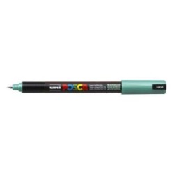 Uni Posca Marker 0.7mm Ultra-Fine Pin Tip Met Green PC-1MR Uni Posca Marker 0.7mm Ultra-Fine Pin Tip Met Green PC-1MR