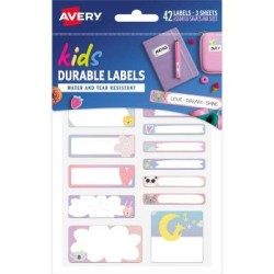 Avery school Label Multipack - Love Dream Shine 3 pk