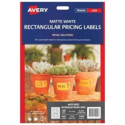Avery Label L7144 White Rectangular 38x21mm 65up 8 Sheets Avery Label L7144 White Rectangular 38x21mm 65up 8 Sheets