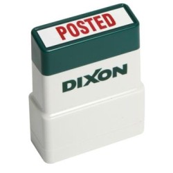 Dixon Stamp 038 Posted Red Pre Inked Dixon Stamp 038 Posted Red Pre Inked