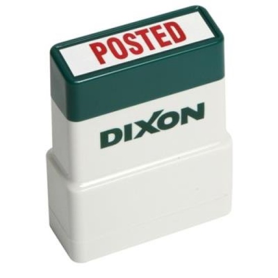 Dixon Stamp 038 Posted Red Pre Inked