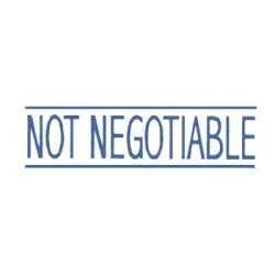 Dixon Stamp Not Negotiable 032 Blue Dixon Stamp Not Negotiable 032 Blue