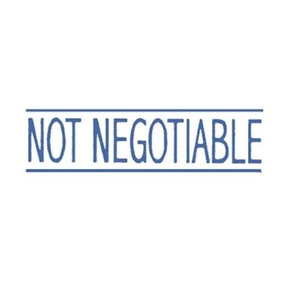Dixon Stamp Not Negotiable 032 Blue