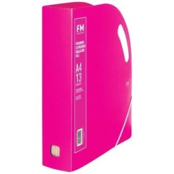 FM Prem Expanding Magazine File Shocking Pink FM Prem Expanding Magazine File Shocking Pink