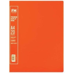 FM A4 Premium Display Book 20 Pocket Passion Purple