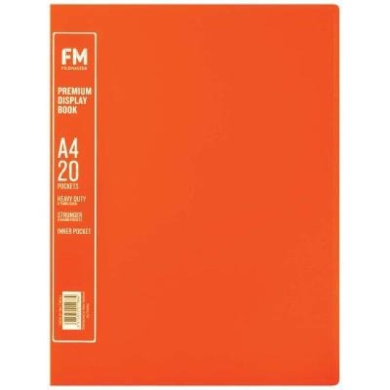 FM A4 Premium Display Book 20 Pocket Passion Purple