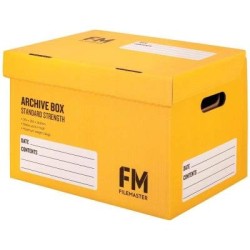 FM Box Archive Yellow Standard Strength 384x284x262mm Inside Measure FM Box Archive Yellow Standard Strength 384x284x262mm Inside Measure