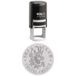 Colop R24 Round Black 24mm Dia Colop R24 Round Black 24mm Dia