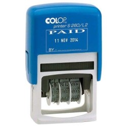 Colop Stamp Dater S260 L2 Paid Stamp Dual Colour Colop Stamp Dater S260 L2 Paid Stamp Dual Colour