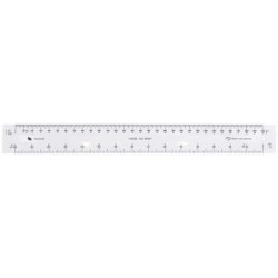 Taurus Ruler 300mm White Scale Rule
