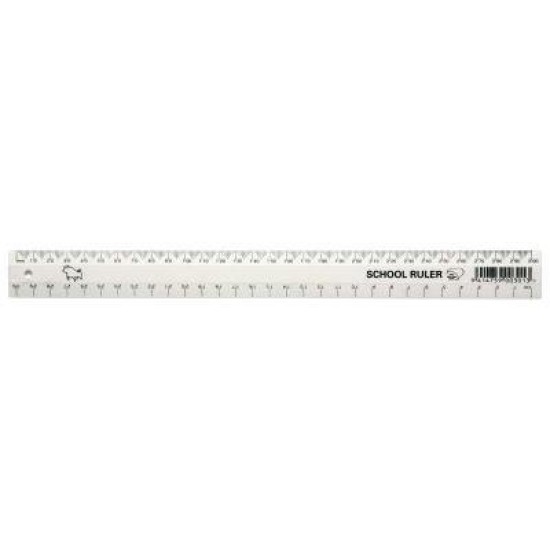 Taurus Ruler 300mm White School