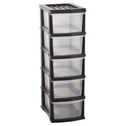 Taurus Storage Organiser Grey 5 Drawer Taurus Storage Organiser Grey 5 Drawer