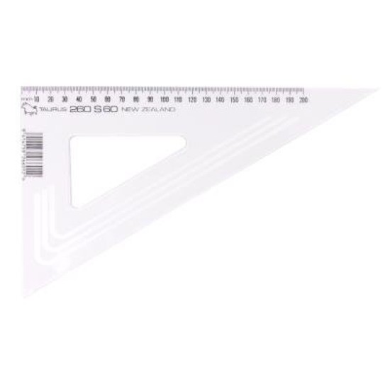 Taurus Set Square 26cm Straight Edged 60 Degrees