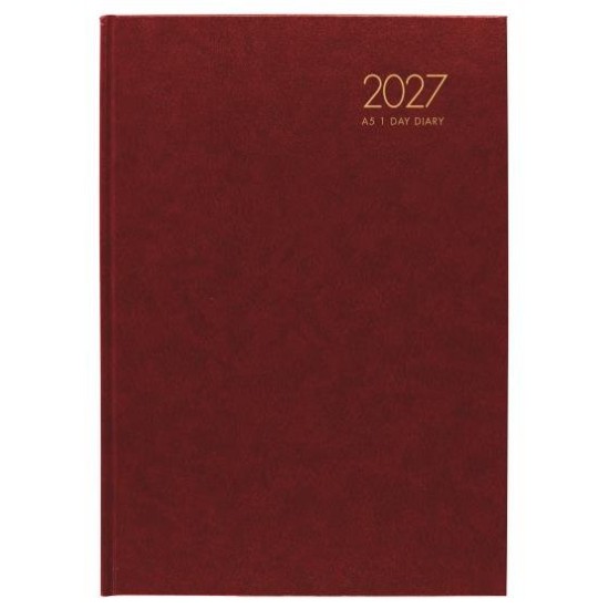 DIARIES 2027 Windsor Diary A51 Day To Page Red 2027 page: 20