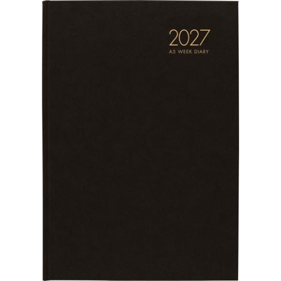 DIARIES 2027 Windsor Diary A53 Week To View Black 2027  page: 28