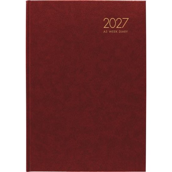 DIARIES 2027 Windsor Diary A52 2 Day To Page Red 2027 page: 27